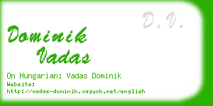 dominik vadas business card